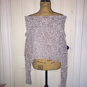 Off the shoulder Boohoo sweater